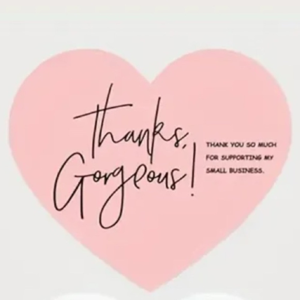 New Heart-Shaped Thank You Gorgeous Cards